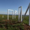 Sculpture d'acier inoxydable réalisée pour le projet Ma Montagne de Camille Henrot