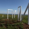 Sculpture d'acier inoxydable réalisée pour le projet Ma Montagne de Camille Henrot